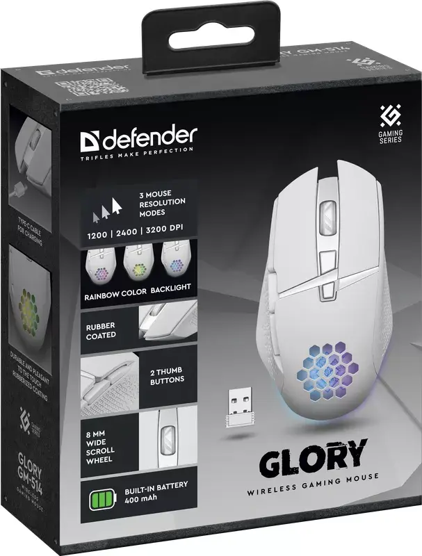 DEFENDER GLORY GM-514 Bezvadu RF optiskā pele Photo 3