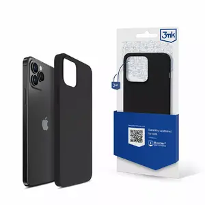 3MK Silicone Case mobile phone case Black iPhone 12 Pro Max