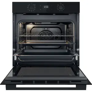 Whirlpool OMK58HU1B Iebūvējama elektriskā cepeškrāsns 71 l Melna Vidēja A+ Rotācijas un skārienvadība Ar konvekciju Grillu un pašattīrīšanos