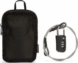 Combination travel lock Pacsafe Prosafe 1000 with steel cable, model 10261100
