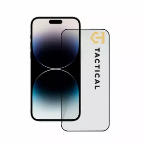 Aizsargstikls 5D Tactical priekš Apple iPhone 14 Pro — melns