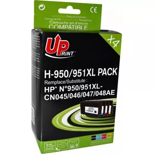 Tintes komplekts Uprint H-950/951XL (Black, Cyan, Magenta, Yellow) saderīgs ar H-950/951XL
