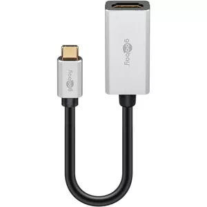 USB Graphics Adapter Goobay 60194 Black Silver USB Type-C Male