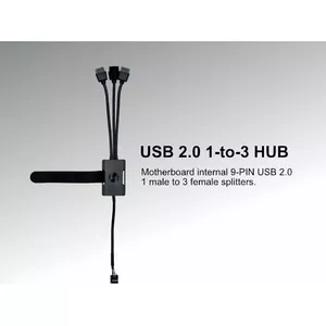 USB‑хаб Lian Li PW-U2HB — 3 порта USB‑A 2.0