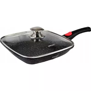 Frying pan with lid KingHoff KH 1510, aluminium construction, suitable for stovetop cooking