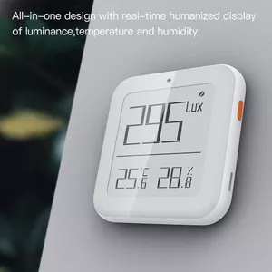 Smart temperature and humidity sensor MOES ZSS-X-THL-C-MS ZigBee with ambient light 0–1000 LUX