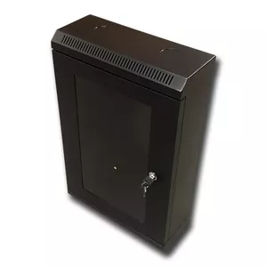 10" rack DATACOM 12U 140 black with glass doors — DATACOM 7043