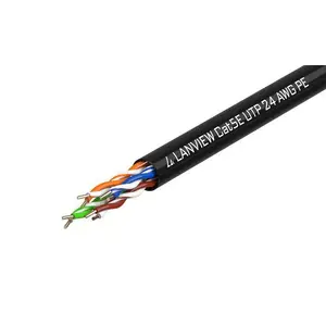 Networking Cable Lanview LVN122149 305m Cat5e U/UTP Black