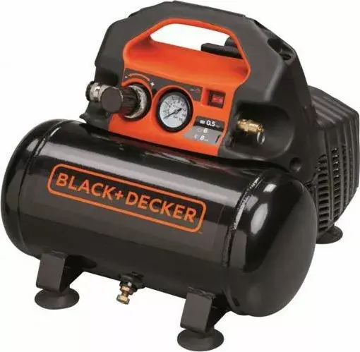 Компрессор Black & Decker 6 л 0.5 л.с. 8 бар Photo 1