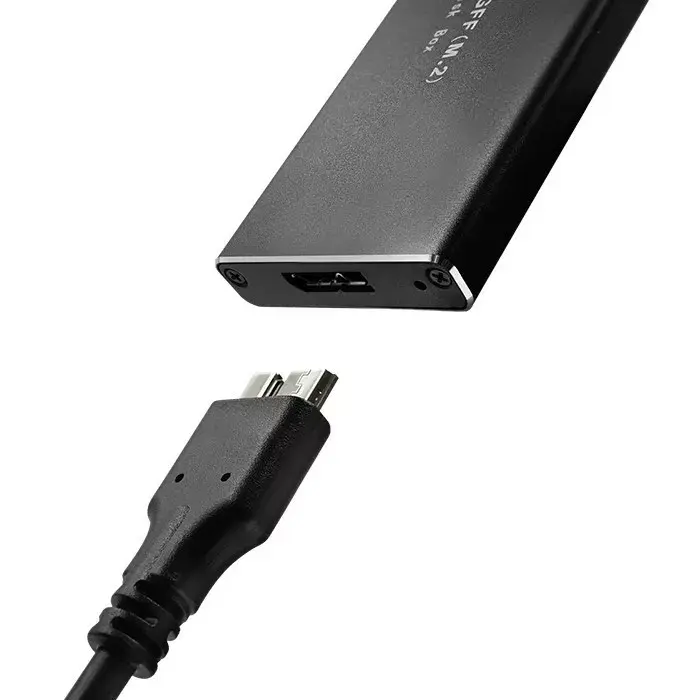 M.2 SATA SSD Enclosure QOLTEC 51854 USB 3.0 Photo 2
