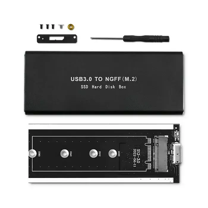 M.2 SATA SSD Enclosure QOLTEC 51854 USB 3.0 Photo 4