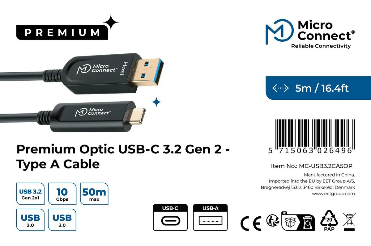 Кабель USB MicroConnect MC-USB3.2CA5OP Photo 3