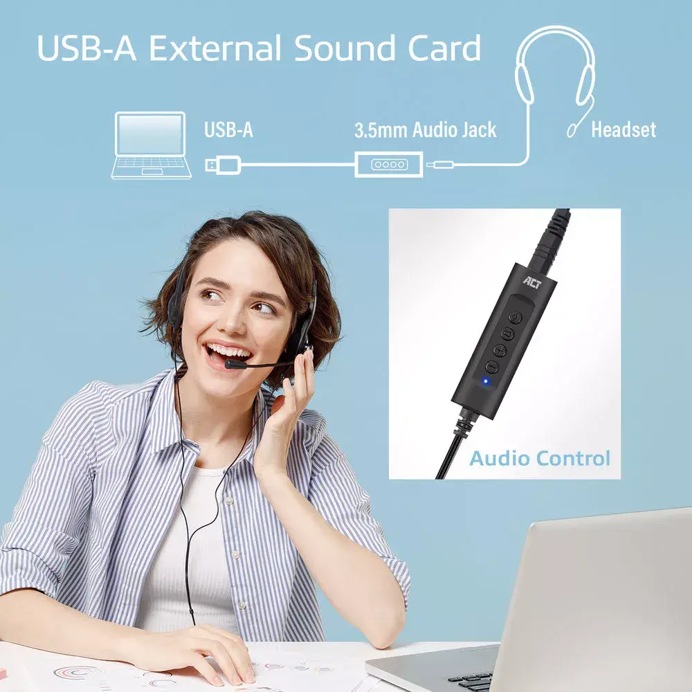 ACT AC9360 audio karte USB Photo 6