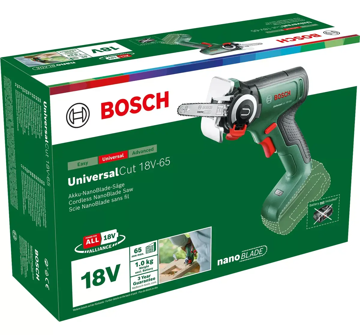 Лобзик Bosch UniversalCut 18V-65 Photo 3