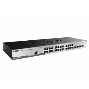 Managed L2+ Gigabit Ethernet Switch D-Link DGS-1210-28/ME/E — 24x RJ-45 10/100/1000, 1U, rack-mount, 56 Gbit/s