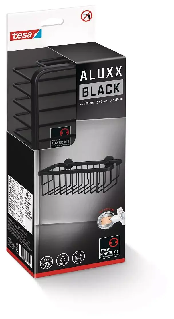 Настенная душевная корзина TESA ALUXX BLACK Photo 2