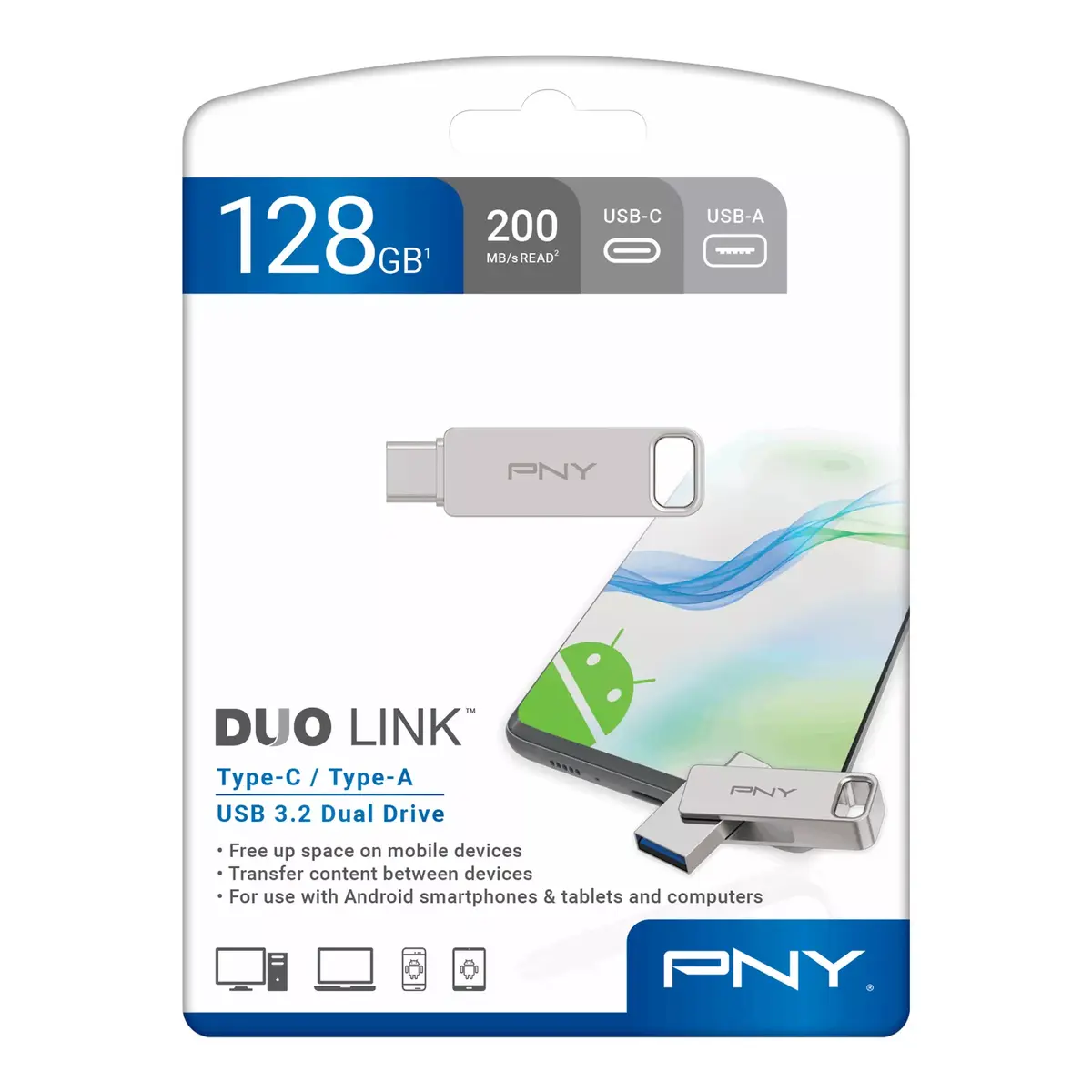 USB флеш-память PNY 128 ГБ DUO LINK Photo 3