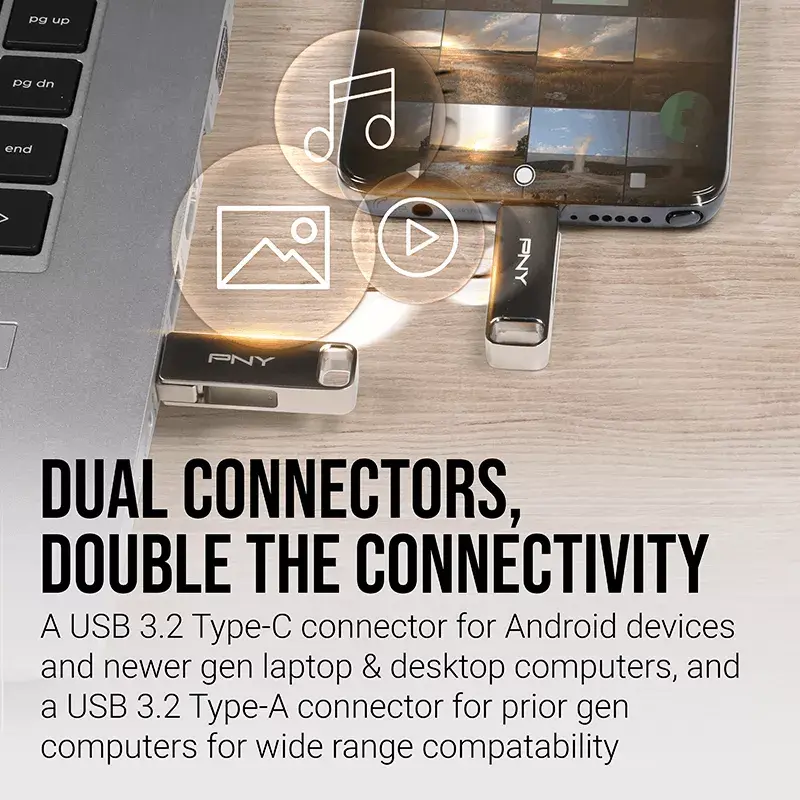 USB флеш-память PNY 128 ГБ DUO LINK Photo 6