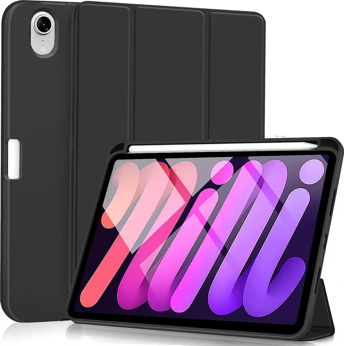 eSTUFF Folio Case for Apple iPad Mini 6 / 7 Black Photo 2