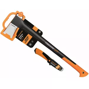 Fiskars X21 šķelšanas cirvis + universālais nazis