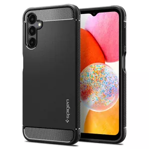 Spigen Rugged Armor Case for Samsung Galaxy A14 4G — TPU Black, fits 6.4" screen