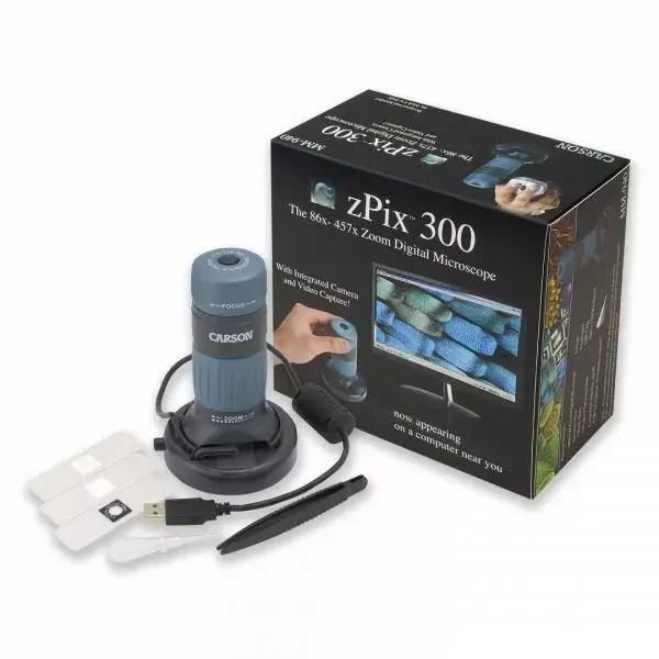 Carson zPix 300 цифровой микроскоп 86x–457x Photo 4