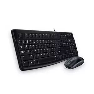 Logitech MK120 tastatūra un pele, tastatūras izkārtojums krievu valodā, melns, iekļauta pele, krievu valoda, USB ports