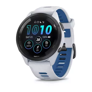 Смарт‑часы GARMIN Forerunner 265 — корпус 46 мм из GFRP, AMOLED 1.3", GPS/GLONASS/Galileo, 15 дней автономной работы, 5 ATM, силиконовый ремешок