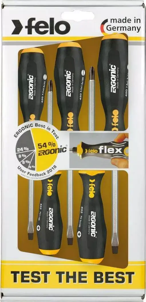 FELO Ergonic screwdriver set 5 pcs FL45095248 Photo 2