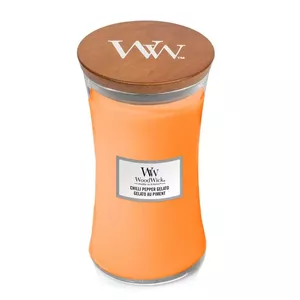 WoodWick Chilli Pepper Gelato восковая свеча Другое Черный перец, Лемон, Сахар, Ваниль Коричневый 1 шт