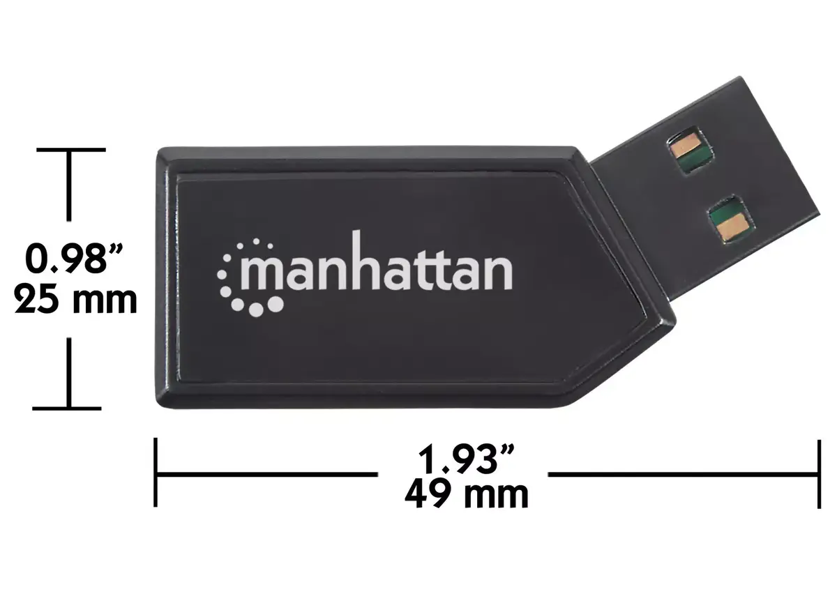MANHATTAN USB-A Mini 24-in-1 Card Reader USB 2.0 Photo 3