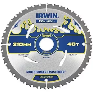 Apaļā zāģa asmens Irwin 1897386, ar volframa karbīda uzgali (TCT), 1 gab.