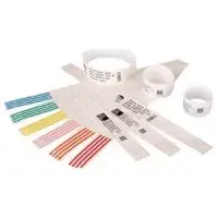 Wristband labels Zebra Z-Band Direct Black/White, Polypropylene, Thermal transfer, 25.4×178 mm, 350 pcs