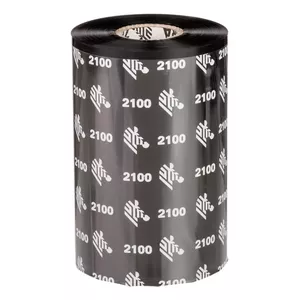 Thermal Ribbon Zebra 2100 High-Performance Wax 450m Black