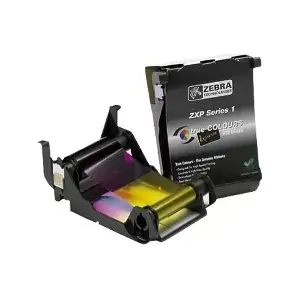 Printer ribbon Zebra 800011-140 for ZXP 1 — 100-page YMCKO (Black, Cyan, Magenta, Yellow)