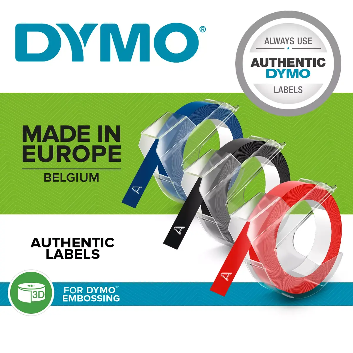 Marķēšanas lente DYMO 3D label tapes S0898150 Photo 4
