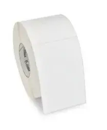 Self-adhesive printer label Zebra Z-Select 2000D — die-cut white, 2.5 cm height, 10.2 cm sheet width, 2.5 cm core, 2,580 labels