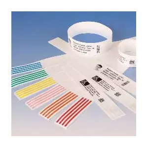 Label roll Zebra 10007746K — white acrylic, thermal-transfer, 1" x 7.6875", 275 labels, 76 mm core