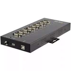 StarTech 8-Port Industrial USB 2.0 to DB9 Serial Hub ICUSB234858I — RS232/RS485/RS422, IP30, DIN-rail, 15 kV ESD