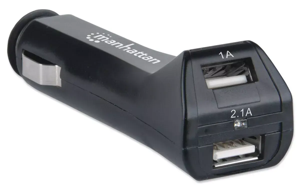 Авто зарядное MANHATTAN 2x USB-A 5В (2.1А+1А) Photo 4