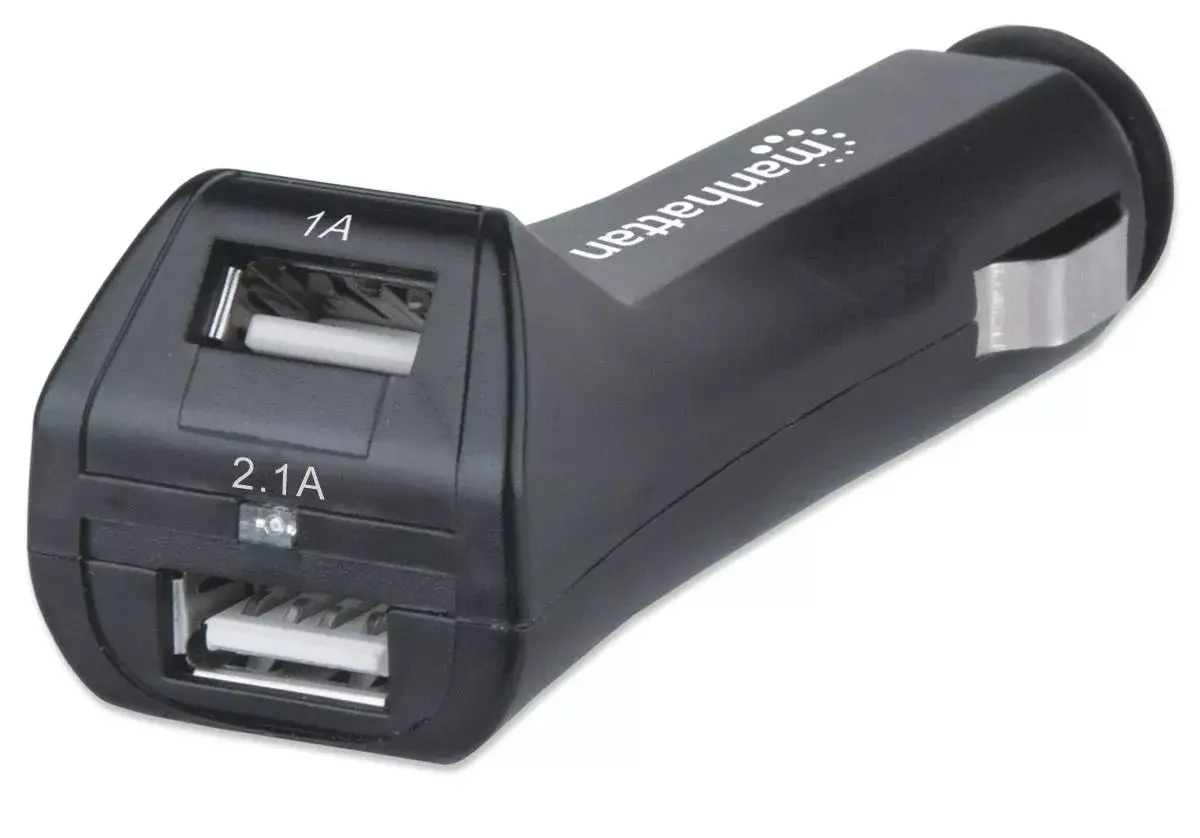 Авто зарядное MANHATTAN 2x USB-A 5В (2.1А+1А) Photo 5