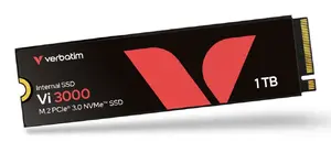 Verbatim Vi3000 PCIe NVMe M.2 SSD 1TB iekšējais cietais disks personālajiem datoriem un klēpjdatoriem ar PCI Express 3.0 interfeisu