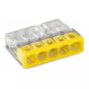 Connection terminal Wago 2273-205, 5-wire, 0.5–2.5 mm², 24 A, 400 V