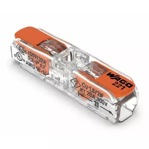 Однополюсный клеммник Wago WAG2212411 для гибких проводников 0,14–4 мм² (24–12 AWG)
