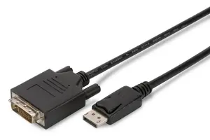 ASSMANN Electronic AK-340306-020-S video cable adapter 2 m DisplayPort DVI-D Black