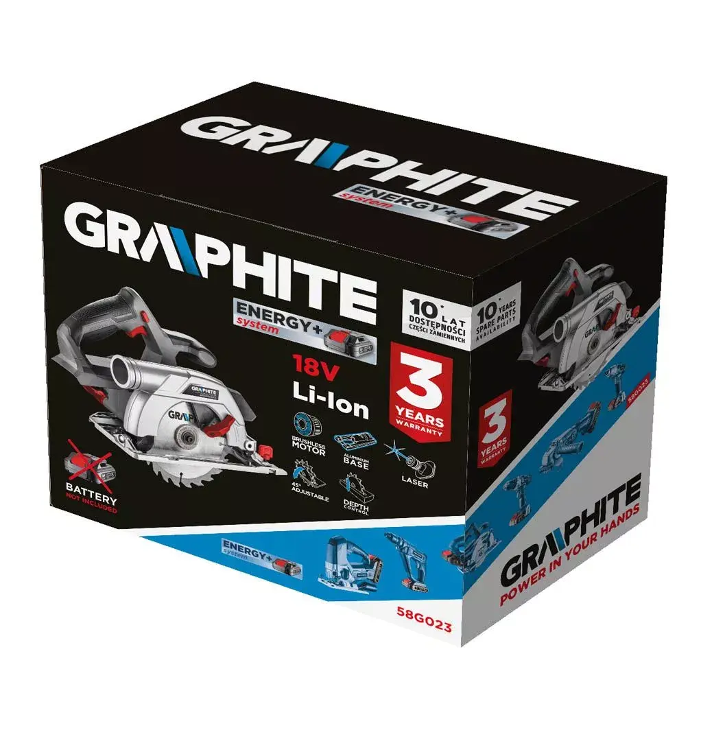 GRAPHITE 58G023 портативная циркулярная пила Photo 10