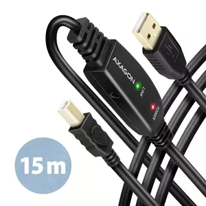 Axagon ADR-215B USB 2.0 A-M -> B-M active connecting/repeater cable 15m