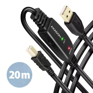 USB Cable Axagon ADR-220B 20m A-M to B-M Active Repeater