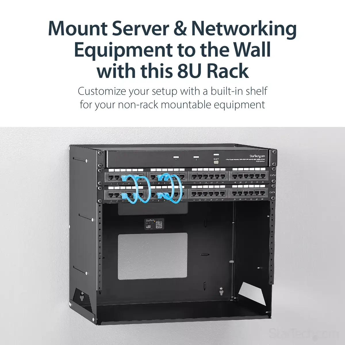 Wall Mount Rack StarTech.com WALLSHELF8U Photo 9