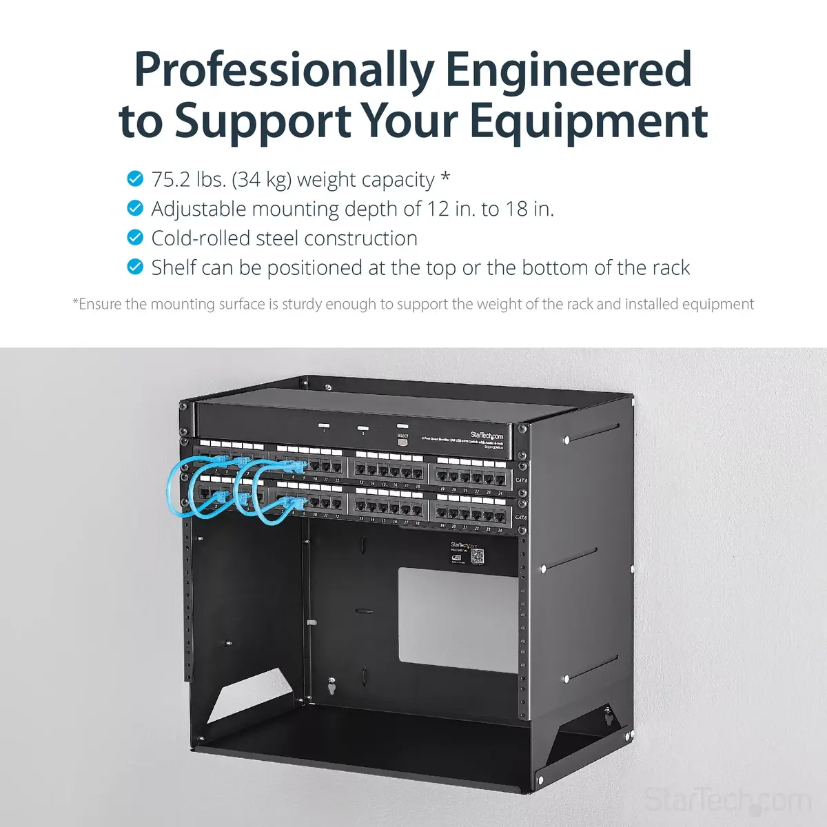 Wall Mount Rack StarTech.com WALLSHELF8U Photo 10